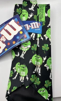 Vestido M&M Candy Brand Día de San Patricio Suerte Para Hombre Corbata Verde Novedad Nuevo con Etiquetas Foto 1 de 4