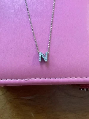 "Collar colgante ROBERTO COIN ORO BLANCO 750 DIAMANTE 'N' Tiny Treasures 16""" Foto 1 de 4