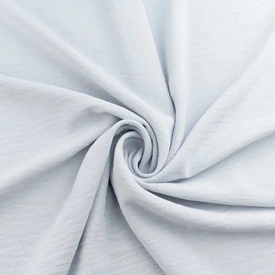 5 Meter Stoffpaket Krepp Chiffon hellgrau Viskose Polyester Mischung - Bild 1 von 2