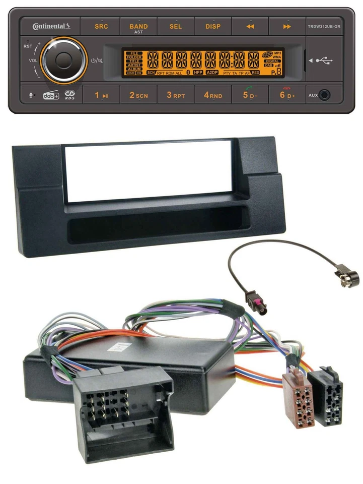 Continental Bluetooth MP3 USB DAB Autoradio für BMW X5 E53 5er E39 Ablagefach Qu - Bild 1 von 4