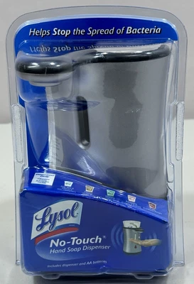 Lysol No-Touch Hand Soap Dispenser - Silver -019200852999 - NEW - SEALED - Image 1 of 4