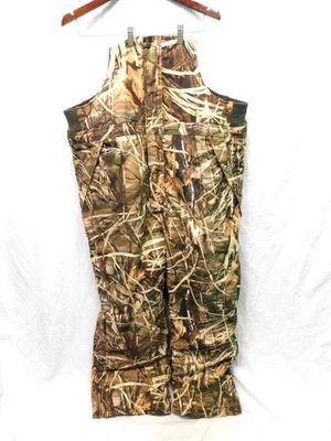 Cabela's 2X Waterfowl Camo Insulated Bib Overalls Advantage Max4 HD Hunting 2XL - Image 1 of 4