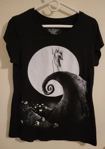 Camiseta Pesadilla Antes De Navidad Jack Skellington Sally Negra 15-17 XL Junior - Imagen 1 de 3
