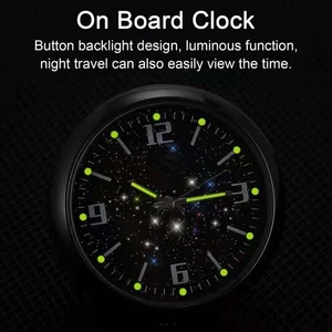 Luminous Stick-On Digital Clock Car Dashboard Air Outlet Mount Auto Accessories - Picture 1 of 8