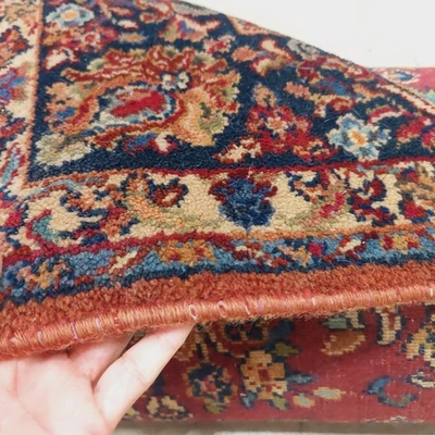 Karastan Wool Rug 700 Series 785 Red Sarouk ~ 5.9  X 9 ft - Image 1 of 4