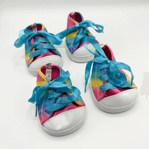 Build A Bear Workshop Rainbow Tie Dye Zapatillas para Animales de Peluche - Juego de 4 - Imagen 1 de 5