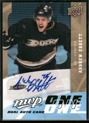 #A-ES Andrew Ebbett / Wayne Simmonds 2009-10 Upper Deck MVP 1:1 Auto - Image 1 of 2