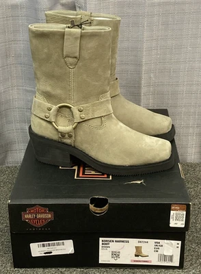 NUEVO HARLEY DAVIDSON D87244 TALLA 5 MUJER KORSEN MARRÓN 7" MODA ARNÉS BOTAS Foto 1 de 4