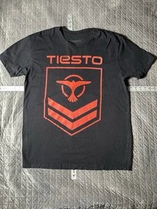 Tiesto Men's T-Shirt Navy Black Large Cotton Graphic Print - Picture 1 of 4
