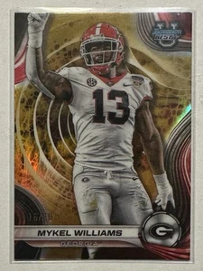 2024 Mykel Williams Gold Refractor Bowman Best University[16/50][#37][49er’s] - Picture 1 of 2