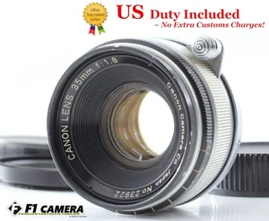 US Duty incl.[Exc+5] Canon 35mm F1.8 Wide Angle Lens L39 Leica Screw Mount JAPAN - Picture 1 of 11
