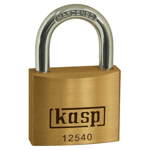 Kasp 125 Series Premium Brass Padlock Keyed Alike 40mm Standard