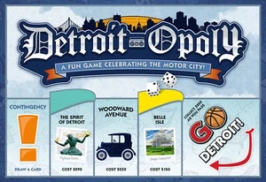 EDIZIONE LIMITATA DETROIT-POLY FAMILY GIOCO DA TAVOLO DETROIT MONOPOLY GAME NIGHT - Foto 1 di 3