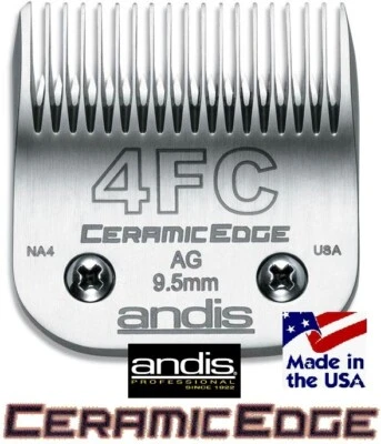 Dog Grooming ANDIS CERAMIC EDGE 3/8"Blade 4FC 4F*Fits Many Oster, Wahl Clippers