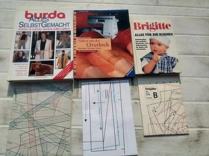 Burda todo hecho por ti mismo-brigitte todo para coser más pequeña con overlock - Imagen 1 de 4
