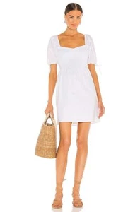 NEW S FAITHFULL THE BRAND X REVOLVE Wendy Mini Dress Plain White MSRP $189 - Picture 1 of 7