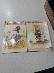 Pair Vintage Holly Hobbie Decoupage Paper Applique Print Kit z9 - Picture 1 of 5