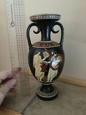 Achilles & Ulysses Reproduction Greek Art Pottery Vase Amphora signed numbered