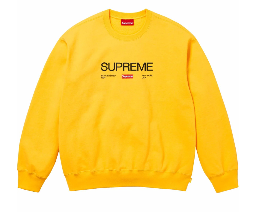 Supreme Yellow Sweatshirts for Men for Sale | Shop Men's Supreme Yellow Sweatshirts for Men for Sale | Shop Men's