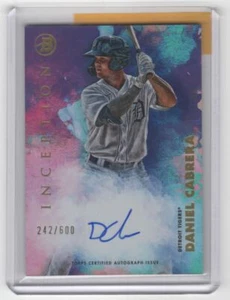 2021 Bowman Inception Baseball Daniel Cabrera Rookie Auto 242/600 Detroit Tigers - Picture 1 of 2
