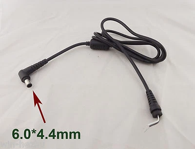 DC Tip Plug 6.0 x 4.4mm + Pin Connector Adapter Cord Cable For Sony Laptop 1.2m - Image 1 of 4