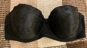 Baci Lingerie Black Four Way Push Up Bra Underwire Molded Cups, Size 36DD - Picture 1 of 6