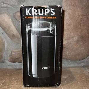 KRUPS Fast Touch Electric Coffee and Spice Grinder, Black, F203, New In Box - Picture 1 of 4