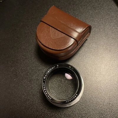 Rollei Close up Heidosmat - Rolleinar 3 RII Rolleiflex TLR. 3.5f avec étui cuir - Imagen 1 de 4