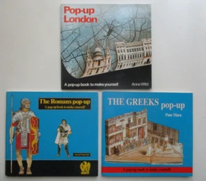 3 Pop-Ups London Romans Greeks Paperbacks Anne Wild, Andy Maggie Hall, Pam Mara - Picture 1 of 22