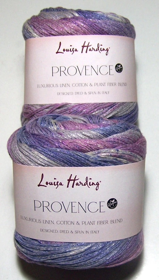 Two 273 yd balls Louisa Harding PROVENCE Cotton Linen Worsted yarn #113 MENTHE - Image 1 of 1