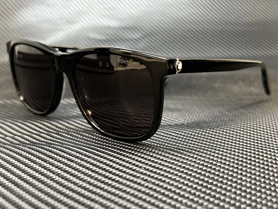 Sunglasses Montblanc Authentic Mb0013s Black Grey 001
