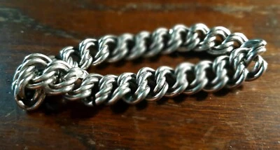 Antico Bracciale  - Argento -grumetta-Groumette - Doppio  -Artigianale - Immagine 1 di 4