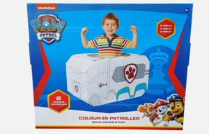 Paw Patrol Color-In Patroller - Juego de actividades de vehículo de cartón para construir y jugar - Imagen 1 de 10