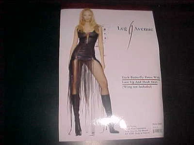LADIES/WOMEN BRAND NEW LEGG AVENUE DARK BUTTERFLY DRESS COSTUME SIZE LARGE - Image 1 of 3