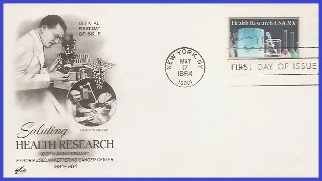 USA5 #2087 U/A ARTCRAFT FDC   Health Research - Image 1 of 1