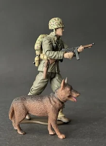Ultimate Soldier 1:18 WWII USMC Marine Corps Scout w/Dog 21st Century Toys K9 - Picture 1 of 12