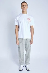 Native Youth T Shirt Top Men's Size  M & L White Cotton Provencal Tee JA100 - Picture 1 of 4