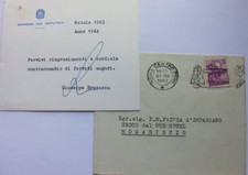 1964 SAVED JEWS BRUSASCA SIGNED ITALY LETTER HOLOCAUST YAD VASHEM AUTOGRAPH