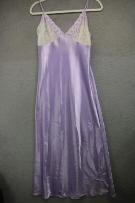 Валери Стивенс лаванды кружева вышитый атласный макси скольжения платье-S-фея-Babydoll - Изображение 1 из 4