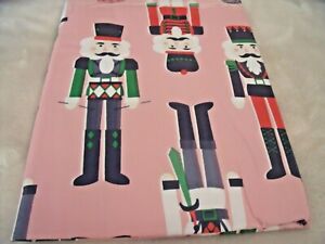 NEW Christmas Pink NUTCRACKER TABLECLOTH  52" X 70" Oblong Holiday Soliders