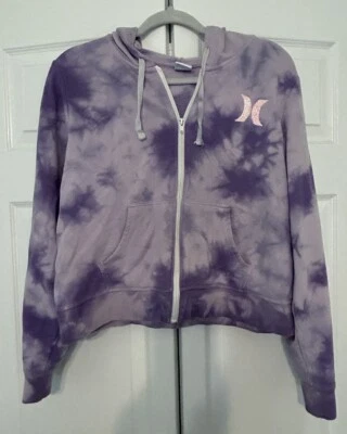 Sudadera Hurley Niñas Tie Dye Lavanda Púrpura Sudadera con Capucha Talla Grande Foto 1 de 3