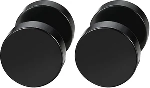 Edelstahl Herren Ohrstecker Creolen Tunnel Ohrringe Für Herren Damen Pierced Ear - Bild 1 von 6