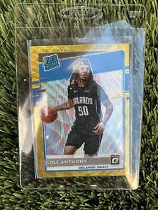 2020-21 Donruss Optic Tmall GOLD WAVE Prizm Rated Rookie SSP Cole Anthony #165