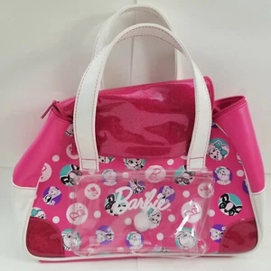 Barbie Purse Pet Vet Luggage Bowling Bag Case Pink Sparkle Dogs - Picture 1 of 9