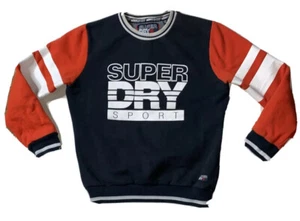 Preowned- Superdry Sport Slim Fit Pullover Graphic Sweater Mens (Size L) - Picture 1 of 10