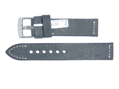 Ремешок для часов FLUCO (Германия) натуральная винтажная кожа 20 мм серый «РОДЕО ПАН»  - Изображение 1 из 2