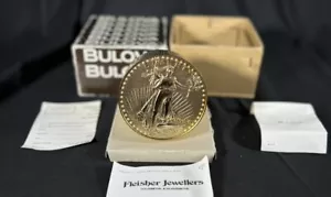 RELOJ MONEDA ORO WALKING LIBERTY BULOVA Travel Alarm Colección Americana #B0675 - Imagen 1 de 8