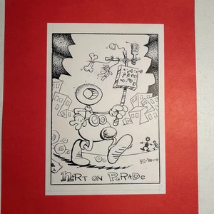 Original Artwork Underground / Mini Comix George Erling 1988 Nart Comix Illo. - Bild 1 von 5