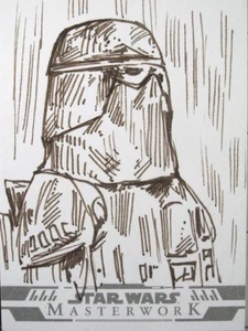 2024 Topps Star Wars Masterwork Sketch Card Snowtrooper 1/1 Basak Kahraman SW2 - Picture 1 of 6