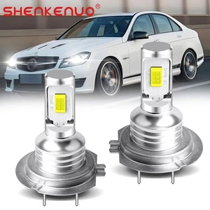 2x H7 LED Fog Lights For Mercedes C-Class W204 2008-2014 6000K White IP68 - Picture 1 of 10